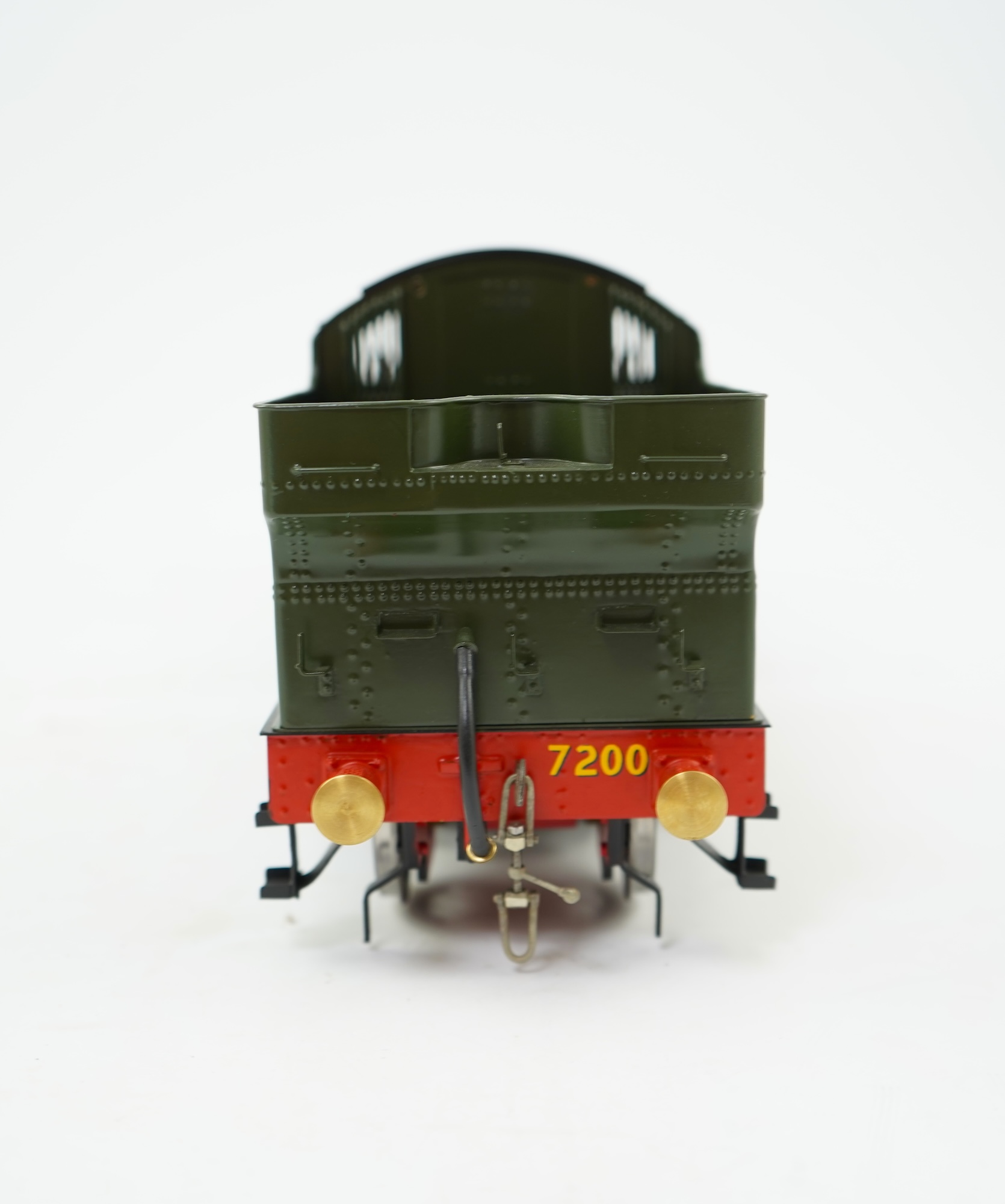 A Gauge One model of GWR Class 72xx, 7200, 2-8-2T locomotive, powered for two rail operation.